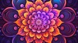 © hashinikaushalya - background with mandala art flowers, abstract colorful design art