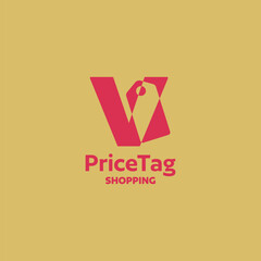 Poster - Alphabet V Price Tag Logo