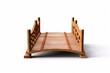 © hashinikaushalya - wooden bridge isolated on white background. Generative AI