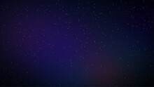 Blue Dark Night Sky With Many Stars. Milky Way Cosmos Background. Vector Illustrator