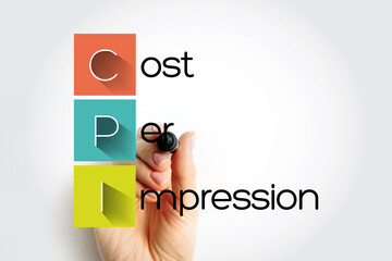 Poster - cpi - cost per impression are terms used in traditional advertising media selection, online advertis
