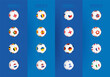 Flags of under 21 European football tournament 2023 sorted by group, flags in the style of a soccer ball.