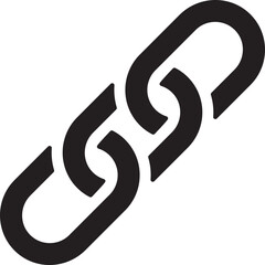 Poster - Chain link icon. Connection sign vector illustration. Linked interface design.