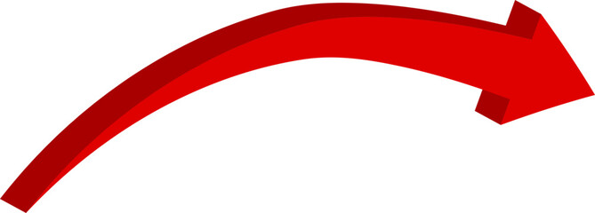 Poster - Red arrow icon indicating different direction. A set icons isolated on a white background for website banners ads and design elements.