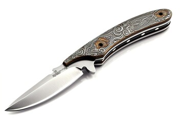 Aufkleber - knife isolated on white background. Generated by AI.