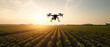 Monitoring system for agricultural fields using drones