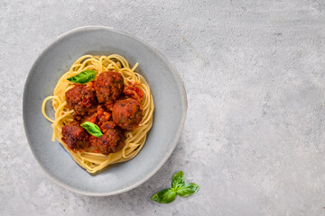 Sticker - spaghetti with meatballs and tomato sauce