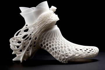 Wall Mural - 3d dancing shoes printing illustration generative ai