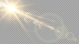 Fototapeta  - Vector transparent sunlight special lens flare light effect. Stock royalty free vector illustration. PNG	
