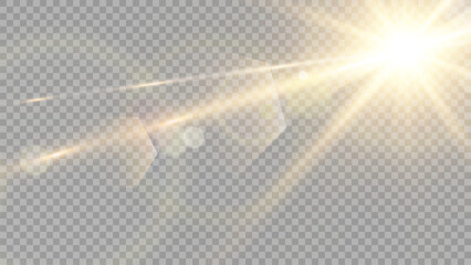 Wall Mural - vector transparent sunlight special lens flare light effect. stock royalty free vector illustration.