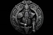 Viking art medieval style old culture background Generative AI