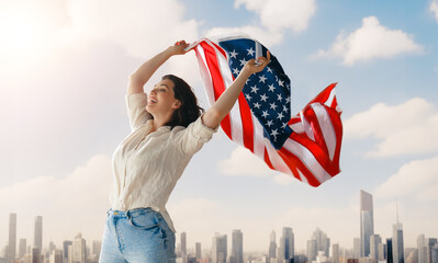 Wall Mural - The USA celebrate 4th of July