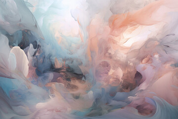 Abstract background from pastel colors of splashes of paint.