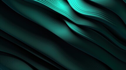 Wall Mural - Abstract Green Wave Pattern Background Wallpaper