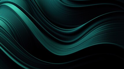 Wall Mural - Abstract Green Wave Pattern Background Wallpaper