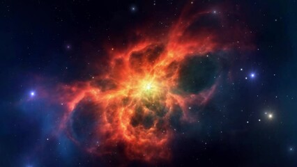 beautiful nebula in space - stars - galaxy - cosmos - concept art