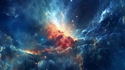 Wall Mural - Beautiful nebula in space - stars - galaxy - cosmos - Concept Art
