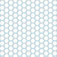 Poster - abstract seamless blue polygon gradient stroke pattern.