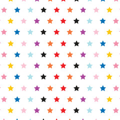 Poster - abstract colorful star pattern vector illustration.