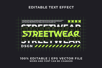 Wall Mural - Editable Text Effect Urban Street Wear Style Premium Vector