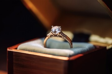 A shimmering delight, a diamond ring that brings joy and delight