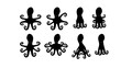 black octopus silhouette