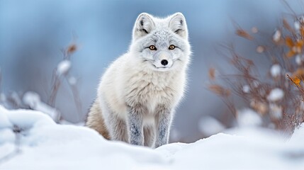 Wall Mural - Close-up of an arctic fox