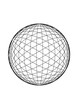 © Michael - globe, sphere, Kreisflaeche gefuellt mit einem hexagonalen abstrakten netzartigen linienmuster, modern art
