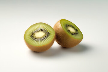 Kiwi isolated on white background generative ai