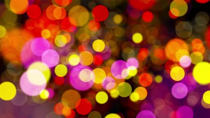 Poster - Abstract colorful bokeh. Computer generated 3d render