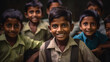 © wetzkaz - smile young teenager group sits in class room, boys, teen teenager teenagers