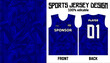 © ian - Abstract blue background jersey design for sport uniform