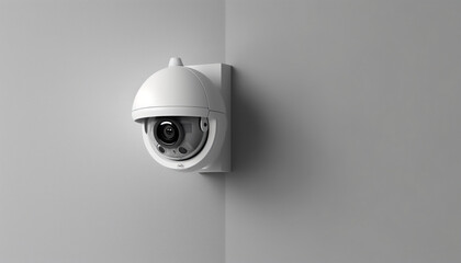 Wall Mural - security surveillance system safety camera, generative ai, digital illustration.