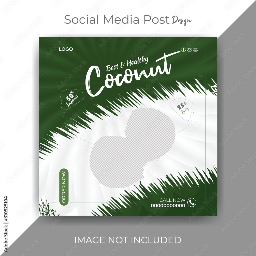 Food Social Media Post Design. It's a completely editable template. Which is suitable for various kinds of business.