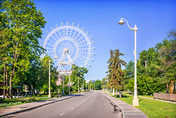 Wall Mural - Ferris wheel Sun of Moscow at VDNKh, Moscow