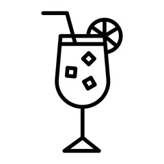 Canvas Print - Cocktail Icon