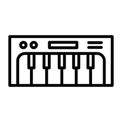 Wall Mural - Piano keyboard Icon