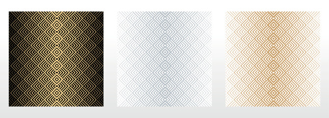 Set of abstract geometric patterns. Seamless vector backgrounds. Colored ornaments Graphic modern patterns Simple lattice graphic design