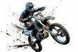 Dirt bike rider, Supercross, Sport concept, nice action of motorcycle jump