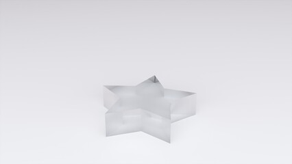 Poster - Abstract glass star