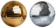 © Farantsa - A gold and silver disco ball on a transparent background, Generative AI