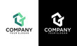 © Gita - Initial Letter G, T, GT House Logo, Shape with green Color