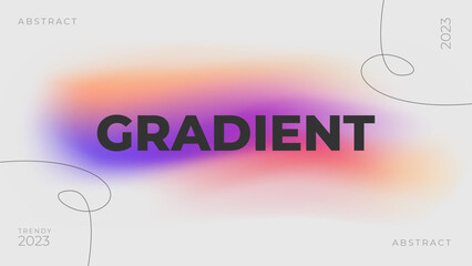 Poster - Abstract Gradient Blur Background with Editable Text. This vector graphic template can be used for promotion purposes of your business. Digital, RGB, 3840 x 2160 px, 6 Text Placeholders.