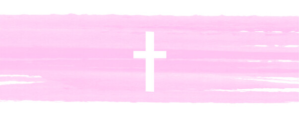 cross on pink background, cross on the sky, Watercolor eps Easter cross clipart. watercolour texture, banner with cross, crosses illustration Isolated on white background