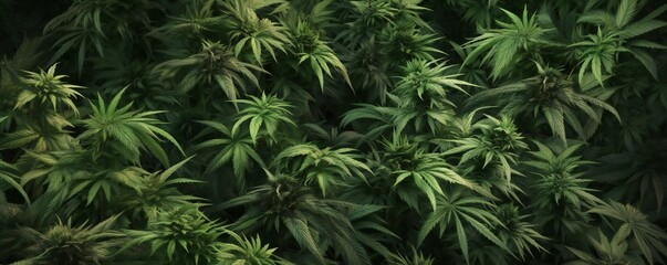 Majestic soft cannabis marijuana background Generative AI