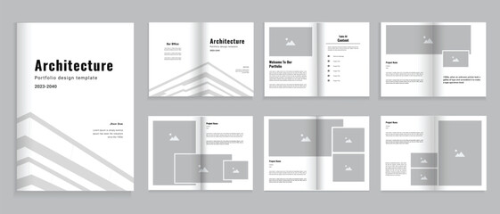 Wall Mural - Portfolio Design, Architecture and Interior Portfolio Design template