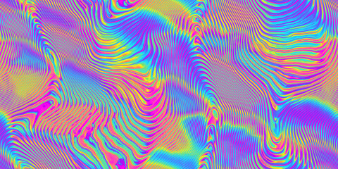 seamless psychedelic rainbow ridged topological map pattern background texture. trippy hippy abstrac