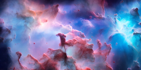 Wall Mural - panoramic 8k outer space background texture. colorful celestial astronomy or astrology night sky bac