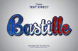 decorative editable bastille day france text effect vector design
