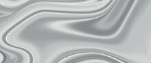 Beautiful Drawing With The Divorces And Wavy Lines In Gray Tones. Silver Liquid Texture. Silver Metallic Surface. Abstract Silver Marble Texture. Abstract Black, Gray Marble Background. Fancy Liquify